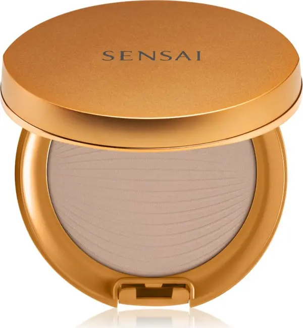 Sensai Sensai Silky Bronze Natural Veil Compact компактна пудра за освежаване и изглаждане на кожата цвят SC03 Medium 8,5 гр.