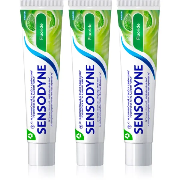 Sensodyne Sensodyne Fluoride паста за зъби за чувствителни зъби 3x75 мл.