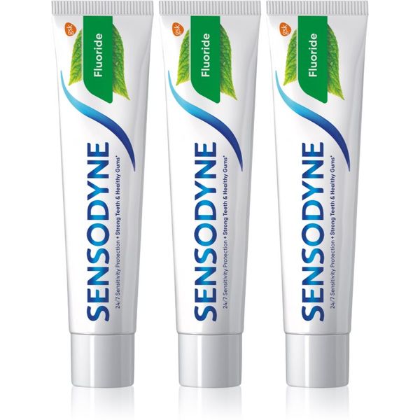 Sensodyne Sensodyne Fluoride паста за зъби за чувствителни зъби 3x75 мл.
