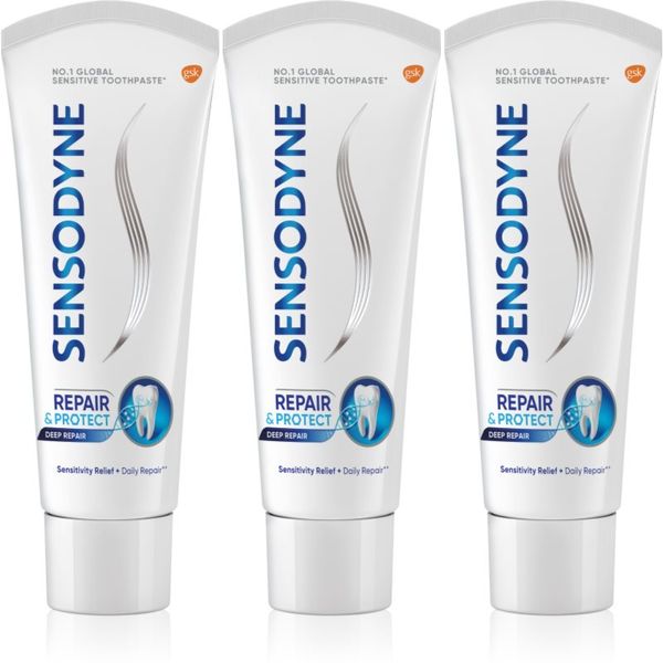 Sensodyne Sensodyne Repair & Protect паста за зъби за чувствителни зъби 3x75 мл.