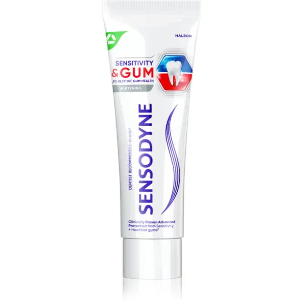 Sensodyne Sensodyne Sensitivity & Gum Whitening избелваща паста за зъби за защита на зъбите и венците 75 мл.
