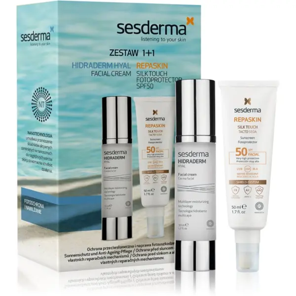 Sesderma Sesderma Set Hidraderm Hyal+ Repaskin подаръчен комплект за суха до чувствителна кожа