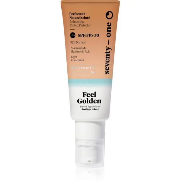 SeventyOne SeventyOne Feel Golden SPF30 тониращ слънцезащитен флуид за лице SPF 30 40 мл.