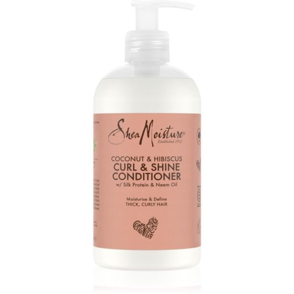 Shea Moisture Shea Moisture Coconut & Hibiscus Curl & Shine балсам за чуплива и къдрава коса 384 мл.