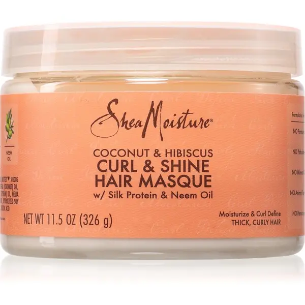 Shea Moisture Shea Moisture Coconut & Hibiscus Curl & Shine интензивно грижа - маска за къдрава коса 326 гр.