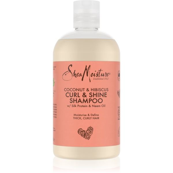 Shea Moisture Shea Moisture Coconut & Hibiscus хидратиращ шампоан за чуплива и къдрава коса 384 мл.