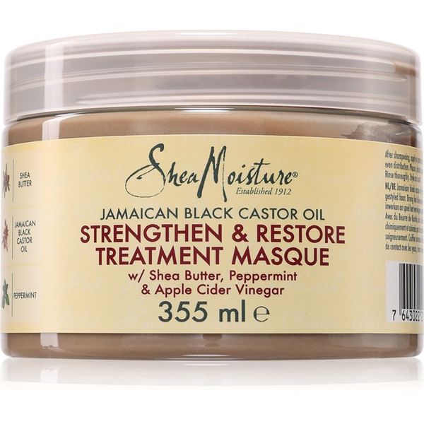 Shea Moisture Shea Moisture Jamaican Black Castor Oil Strengthen & Restore подсилваща маска За коса 355 мл.