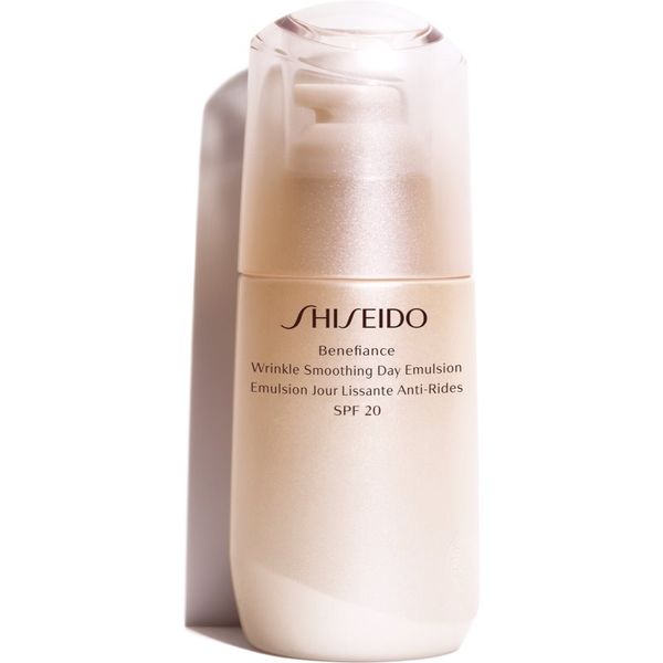 Shiseido Shiseido Benefiance Wrinkle Smoothing Day Emulsion защитна емулсия против стареене на кожата на лицето SPF 20 75 мл.