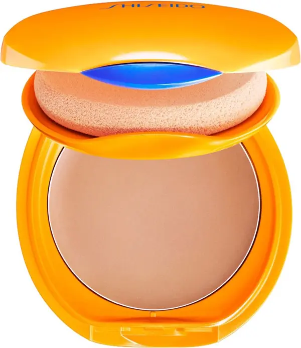 Shiseido Shiseido Expert Sun Protector Tanning Compact Foundation SPF10 водоустойчив компактен грим пълнещ цвят Honey 12 гр.