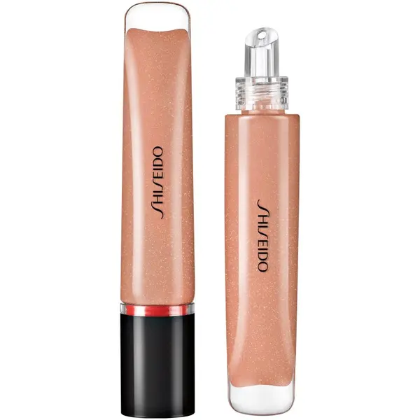 Shiseido Shiseido Shimmer GelGloss блясък за устни с блестящи частици с хидратиращ ефект цвят 03 Kurumi Beige 9 мл.