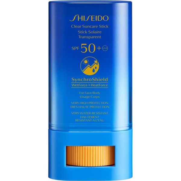 Shiseido Shiseido Sun Care Clear Stick UV Protector WetForce концентрат за проблемна кожа против слънчеви лъчи SPF 50+ 20 гр.