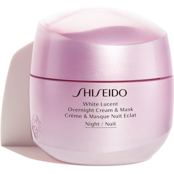 Shiseido Shiseido White Lucent Overnight Cream & Mask нощна хидратираща маска и крем против пигментни петна 75 мл.