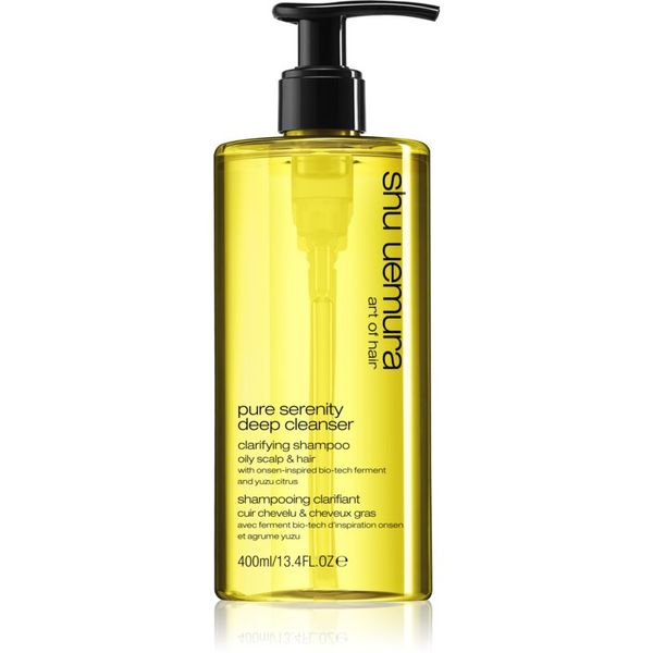 Shu Uemura Shu Uemura Deep Cleanser Pure Serenity дълбоко почистващ шампоан за мазна коса и мазен скалп 400 мл.