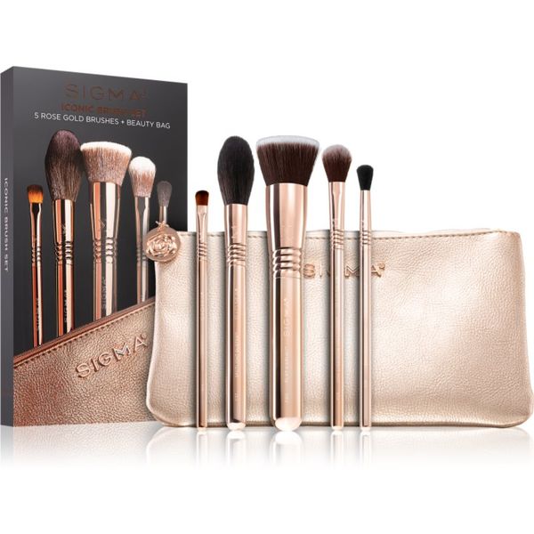 Sigma Beauty Sigma Beauty Brush Set Iconic Комплект четки с чантичка