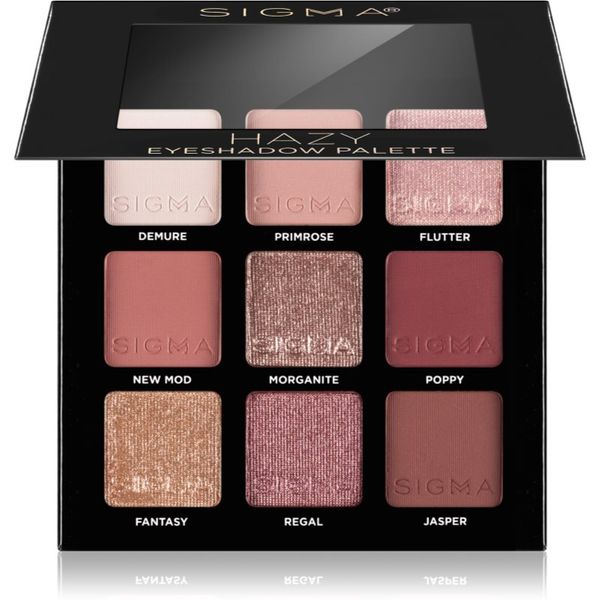 Sigma Beauty Sigma Beauty Eyeshadow Palette Rosy палитра от сенки за очи 9 гр.