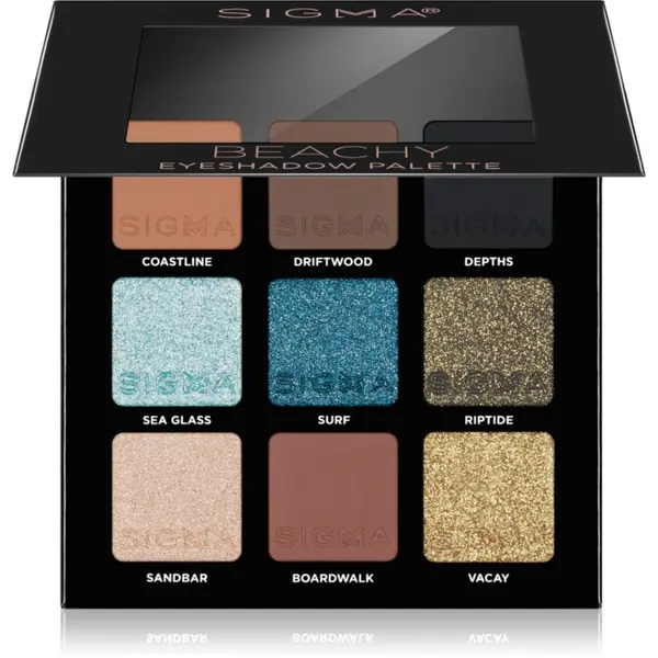 Sigma Beauty Sigma Beauty Party on The Go палитра от сенки за очи цвят Beachy 9 гр.