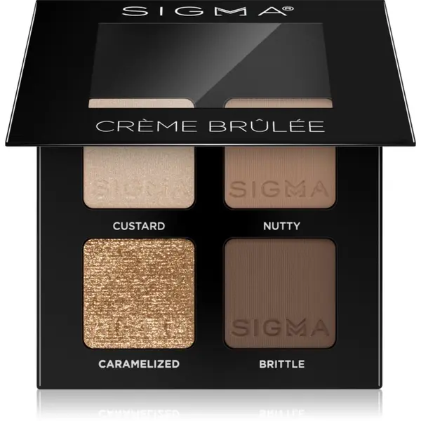 Sigma Beauty Sigma Beauty Quad палитра сенки за очи цвят Crème Brûlée 4 гр.