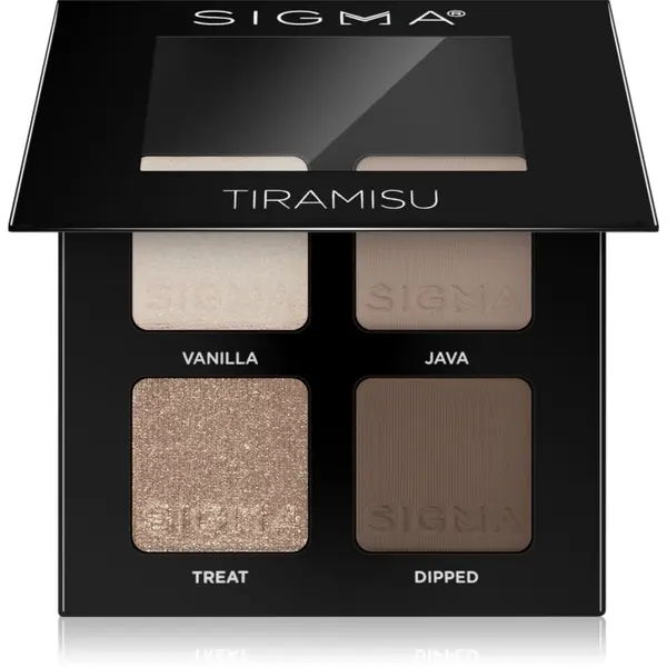 Sigma Beauty Sigma Beauty Quad палитра сенки за очи цвят Tiramisu 4 гр.