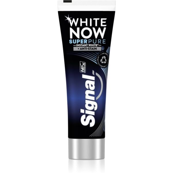 Signal Signal White Now Men Super Pure паста за зъби за мъже с избелващ ефект 75 мл.