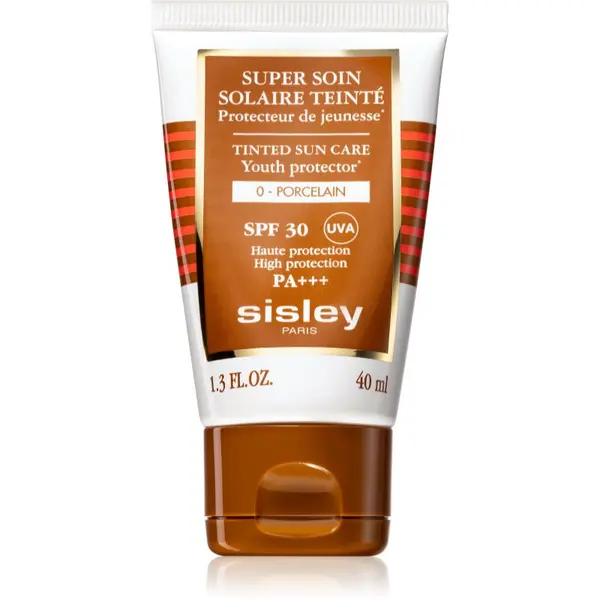 Sisley Sisley Super Soin Solaire Teinté защитен тониращ крем за лице SPF 30 цвят 0 Porcelain 40 мл.