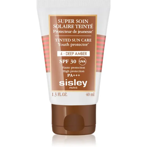 Sisley Sisley Super Soin Solaire Teinté защитен тониращ крем за лице SPF 30 цвят 4 Deep Amber  40 мл.