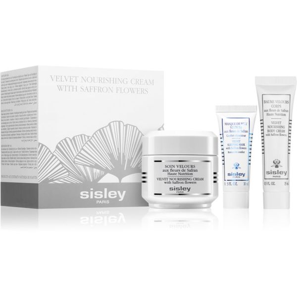 Sisley Sisley Velvet Nourishing Cream with Saffron Flowers комплект за грижа за лице