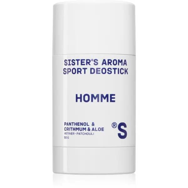 Sister's Aroma Sister's Aroma Homme Sport Deostick дезодорант стик против миризма и изпотяване за мъже 50 гр.