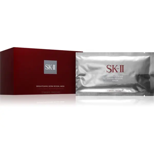 SK-II SK-II Brightening Derm Revival Mask хидратираща и озаряващ маска с ниацинамид за всеки тип кожа на лицето 10 бр.