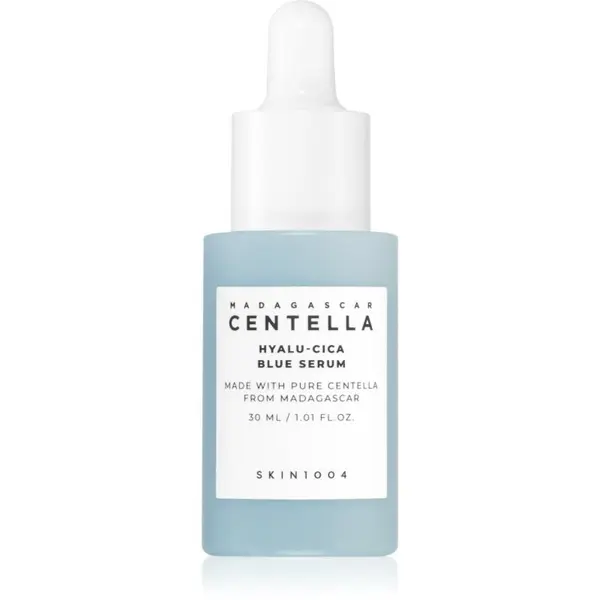SKIN1004 SKIN1004 Madagascar Centella Hyalu-Cica Blue Serum интензивен хидратиращ серум за успокояване и подсилване на чувствителната кожа 30 мл.