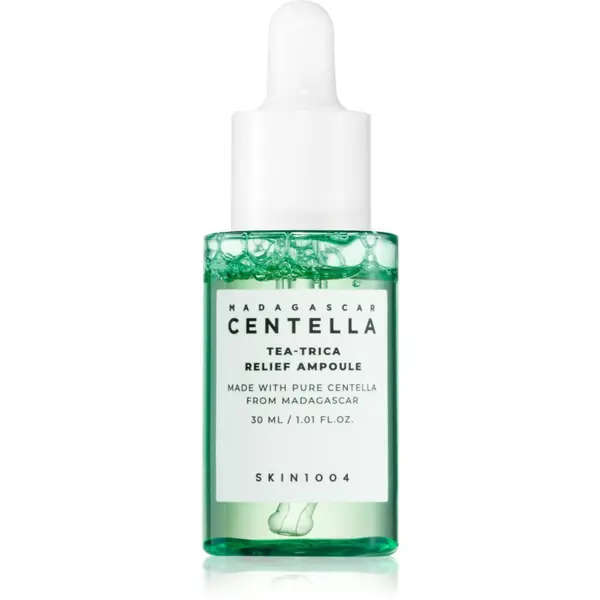 SKIN1004 SKIN1004 Madagascar Centella Tea-Trica Relief Ampoule успокояващ серум за лице за проблемна кожа, акне 30 мл.