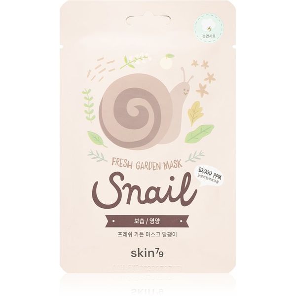 Skin79 Skin79 Fresh Garden Snail ревитализираща платнена маска с екстракт от охлюв 23 гр.