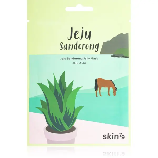 Skin79 Skin79 Jeju Sandorong Jeju Aloe успокояваща платнена маска с хидратиращ ефект 33 мл.