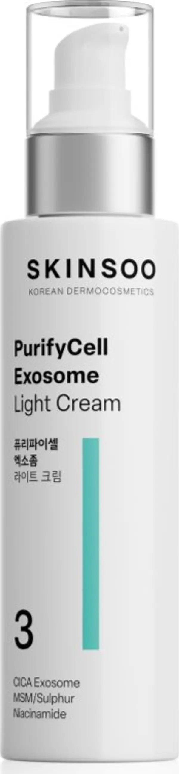 SKINSOO SKINSOO PurifyCell Exosome Light Cream лек хидратиращ крем с матиращ ефект 120 мл.