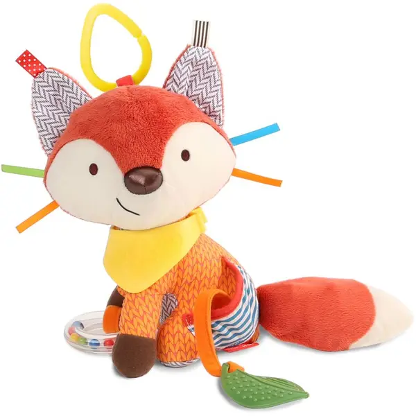 Skip Hop Skip Hop Bandana Buddies Fox играчка за подреждане с гризалка за деца от раждането им 0m+ 1 бр.