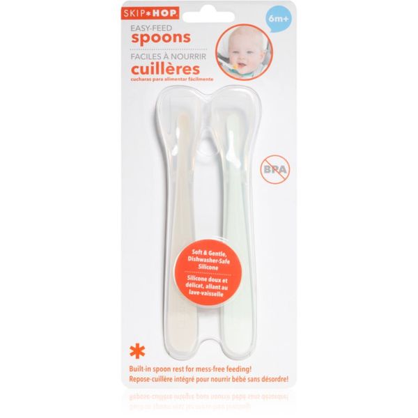 Skip Hop Skip Hop Easy Feed Grey лъжичка 6m+ Teal 2 бр.