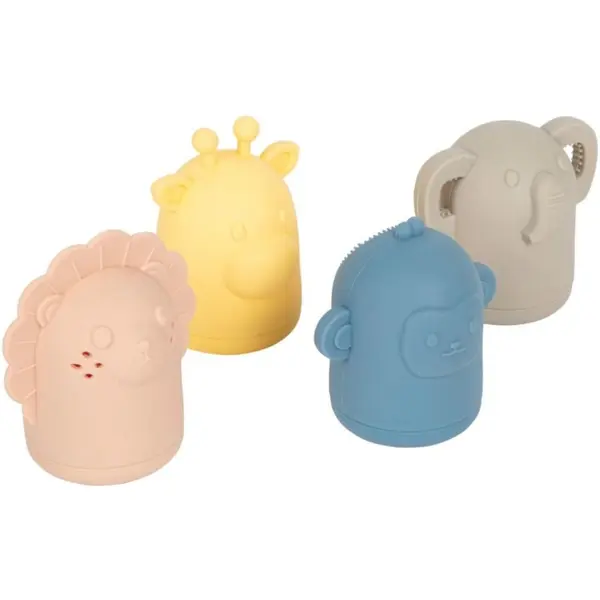 Small foot Small foot Silicone Bath Toy Set играчка за вода 12m+ 4 бр.