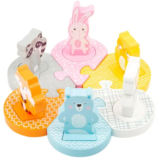 Small foot Small foot Wooden Animal Puzzle играчка сортер от дърво 2y+ 12 бр.