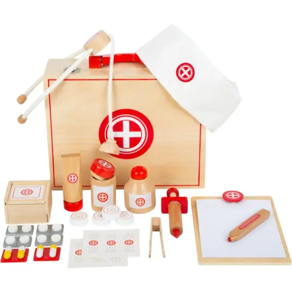 Small foot Small foot Wooden Doctor’s Kit комплект играчки от дърво 3 y+ 24 бр.