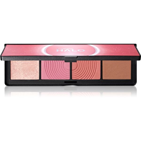 Smashbox Smashbox Halo Sculpt + Glow Face Palette палитра с хайлайтъри и ружове цвят Pink Saturation 15,7 гр.