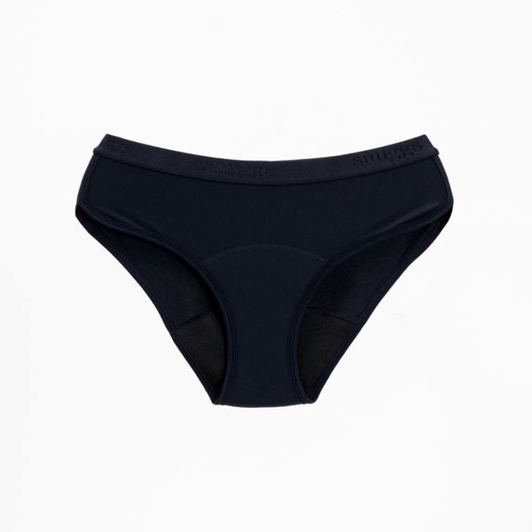 Snuggs Snuggs Active Classic Heavy Black менструални бикини от плат за силна менструация размер S 1 бр.