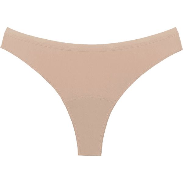 Snuggs Snuggs Period Underwear Brazilian Light Tencel™ Lyocell Beige менструални бикини от плат за слаба менструация размер S 1 бр.