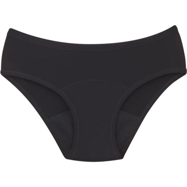 Snuggs Snuggs Period Underwear Classic: Medium Flow Black менструални бикини от плат за средна менструация размер L 1 бр.