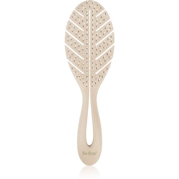 So Eco So Eco Biodegradable Detangling Leaf Brush четка, подлежаща на компостиране за мокра коса 1 бр.
