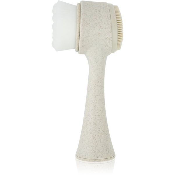 So Eco So Eco Facial Cleansing Brush двустранна почистваща четка за лице с дръжка, подлежаща на компостиране 1 бр.