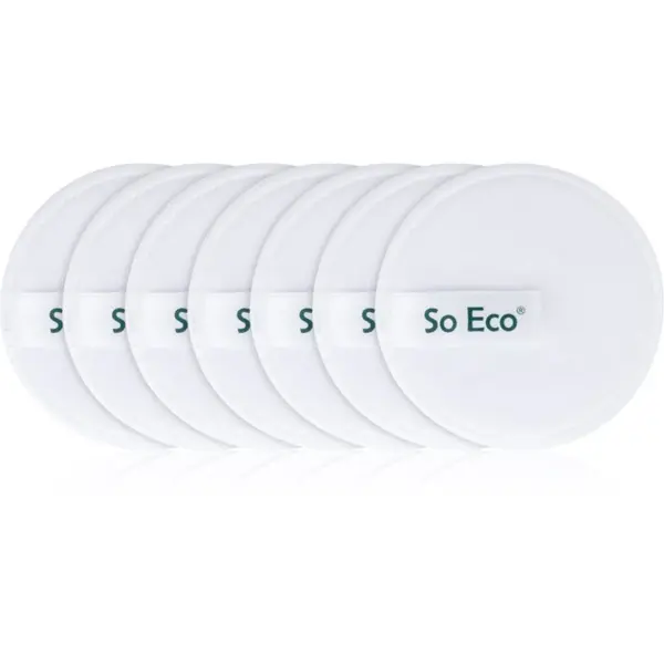 So Eco So Eco Reusable Microfibre Cleansing Pads тампони за почистване на грим 7 бр.