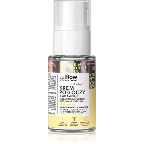 so!flow so!flow Brightening Eye Cream With Vitamin C детоксикиращ и озаряващ крем за околоочната зона с витамин С 15 мл.