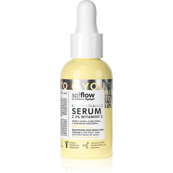 so!flow so!flow Brightening Face Serum With Vitamin C озаряващ серум с витамин С 30 мл.