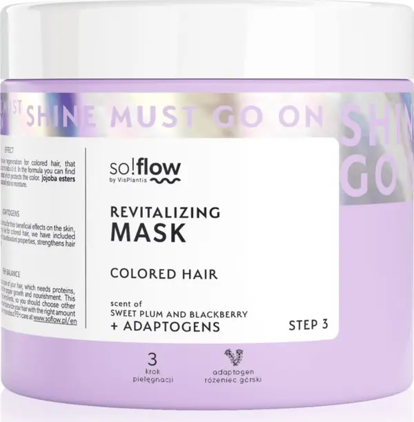 so!flow so!flow Coloured Hair Revitalizing Mask интензивна ревитализираща маска за боядисана коса 400 мл.
