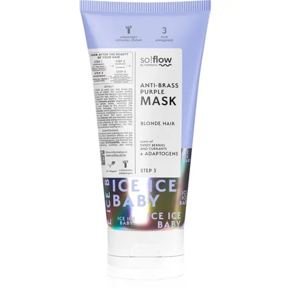 so!flow so!flow Cooling Mask Blonde Hair маска за коса неутрализиращ жълтеникавите оттенъци 200 мл.