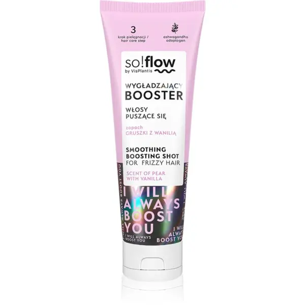 so!flow so!flow Frizzy and Dry Hair Smoothing Boosting Shot изглаждащ серум против цъфтене 75 мл.